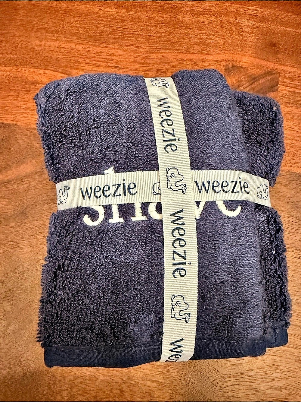 Weezie Shave Towels Blue NWT